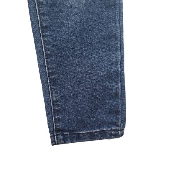 Gap Jeans Kids XS Stretch Slim Denim Elastic Waist Dark Wash Faded Drawstring - Picture 6 of 11